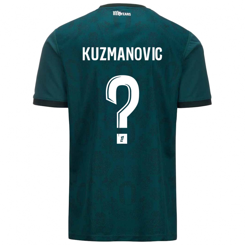 Børn Dejan Kuzmanovic #0 Mørkegrøn Udebane Spillertrøjer 2024/25 Trøje T-Shirt