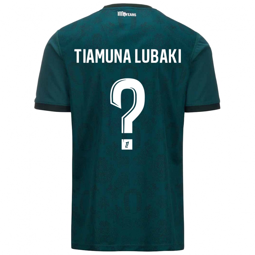 Børn Loïc Tiamuna Lubaki #0 Mørkegrøn Udebane Spillertrøjer 2024/25 Trøje T-Shirt