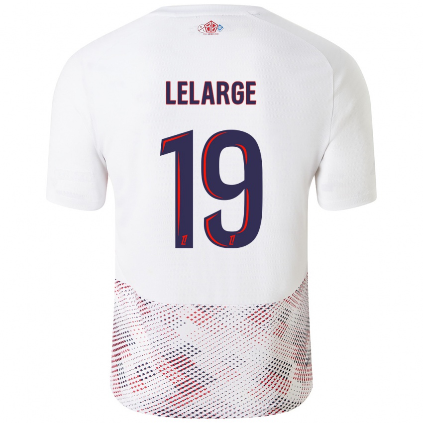 Børn Claire Lelarge #19 Hvid Kongeblå Udebane Spillertrøjer 2024/25 Trøje T-Shirt