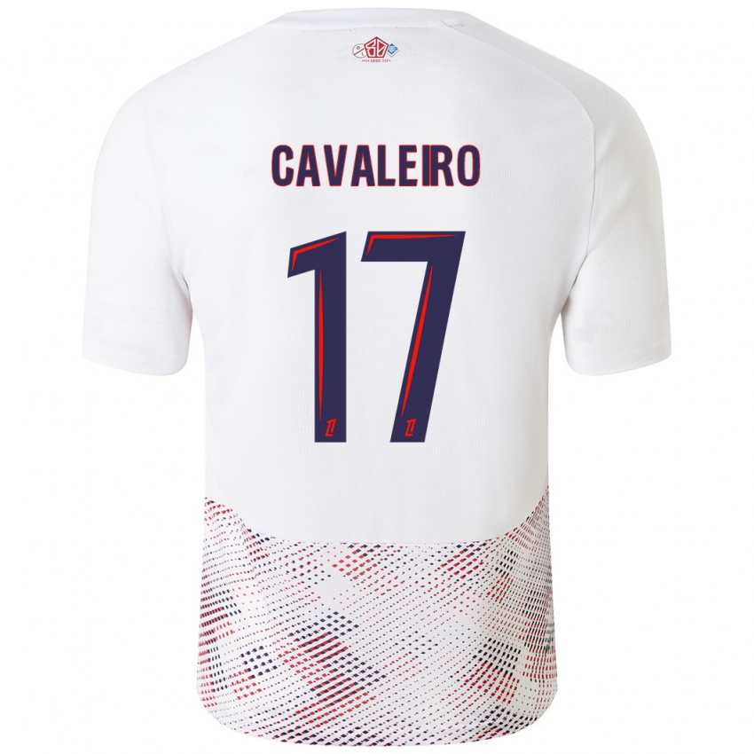 Børn Ivan Cavaleiro #17 Hvid Kongeblå Udebane Spillertrøjer 2024/25 Trøje T-Shirt