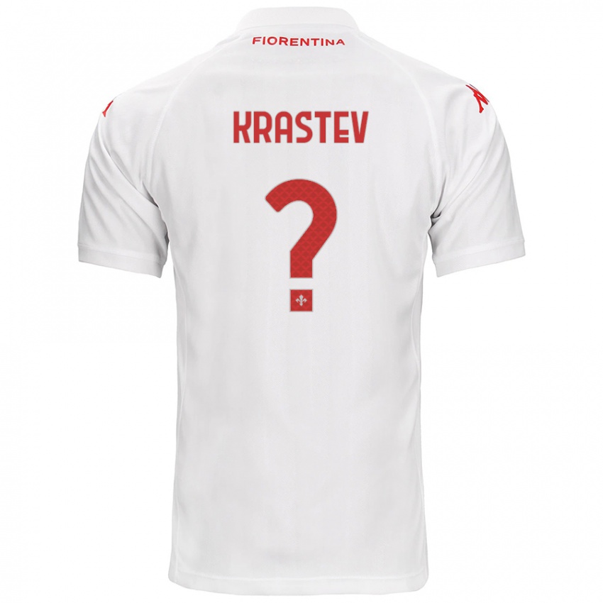 Børn Dimo Krastev #0 Hvid Udebane Spillertrøjer 2024/25 Trøje T-Shirt