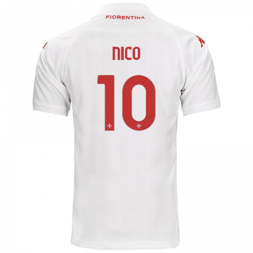 Børn Nicolás González #10 Hvid Udebane Spillertrøjer 2024/25 Trøje T-Shirt