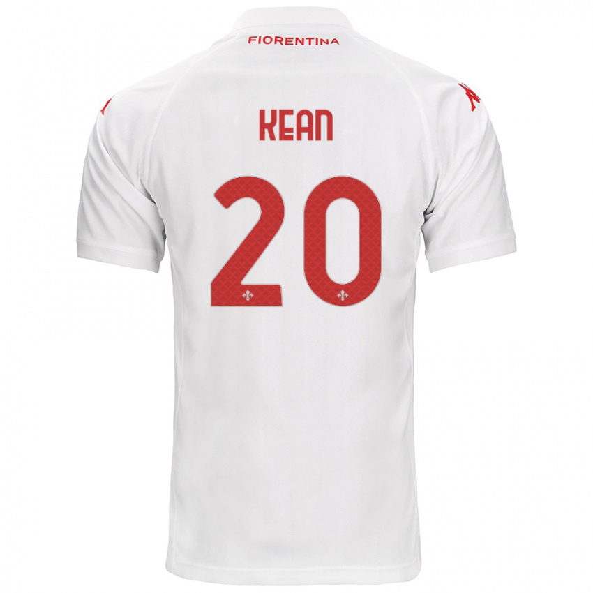 Børn Moise Kean #20 Hvid Udebane Spillertrøjer 2024/25 Trøje T-Shirt