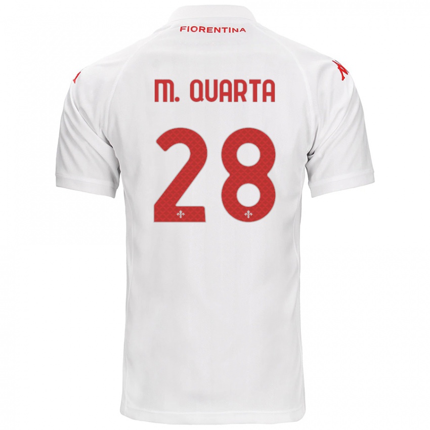 Børn Lucas Martínez Quarta #28 Hvid Udebane Spillertrøjer 2024/25 Trøje T-Shirt