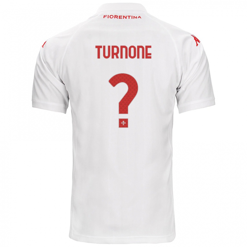 Børn Niccolò Turnone #0 Hvid Udebane Spillertrøjer 2024/25 Trøje T-Shirt