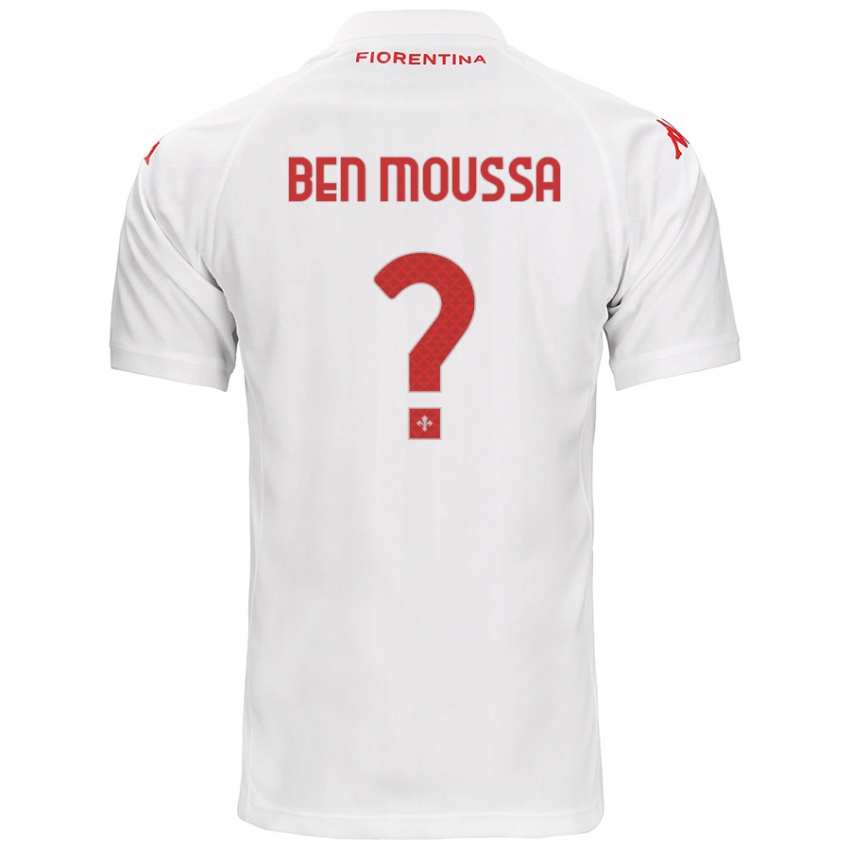 Børn Mehdi Ben Moussa #0 Hvid Udebane Spillertrøjer 2024/25 Trøje T-Shirt