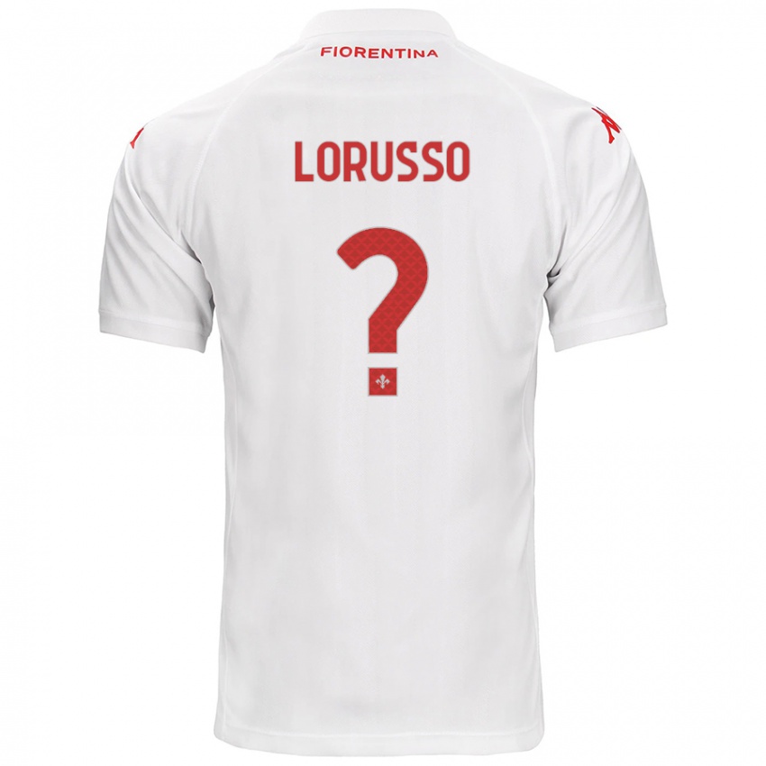 Børn Angelo Lorusso #0 Hvid Udebane Spillertrøjer 2024/25 Trøje T-Shirt