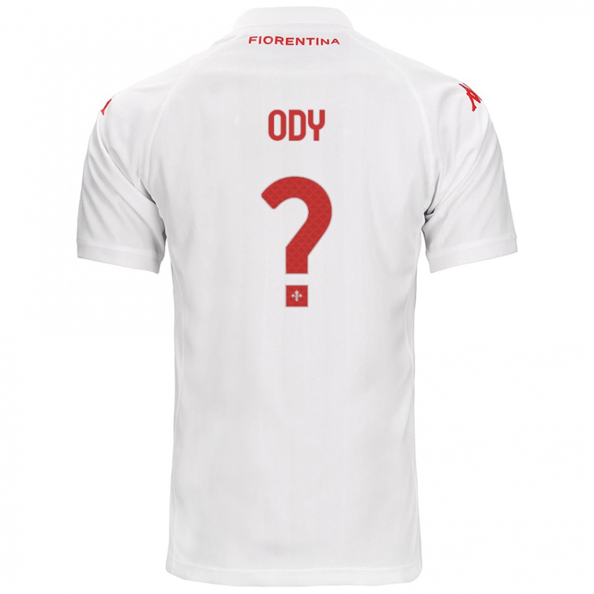 Børn Edwin Ody #0 Hvid Udebane Spillertrøjer 2024/25 Trøje T-Shirt