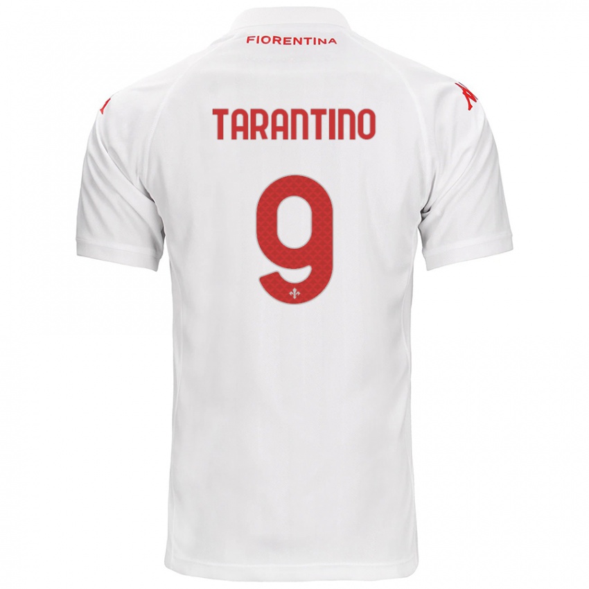 Børn Jacopo Tarantino #9 Hvid Udebane Spillertrøjer 2024/25 Trøje T-Shirt