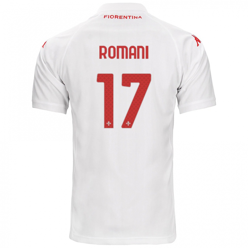 Børn Lorenzo Romani #17 Hvid Udebane Spillertrøjer 2024/25 Trøje T-Shirt