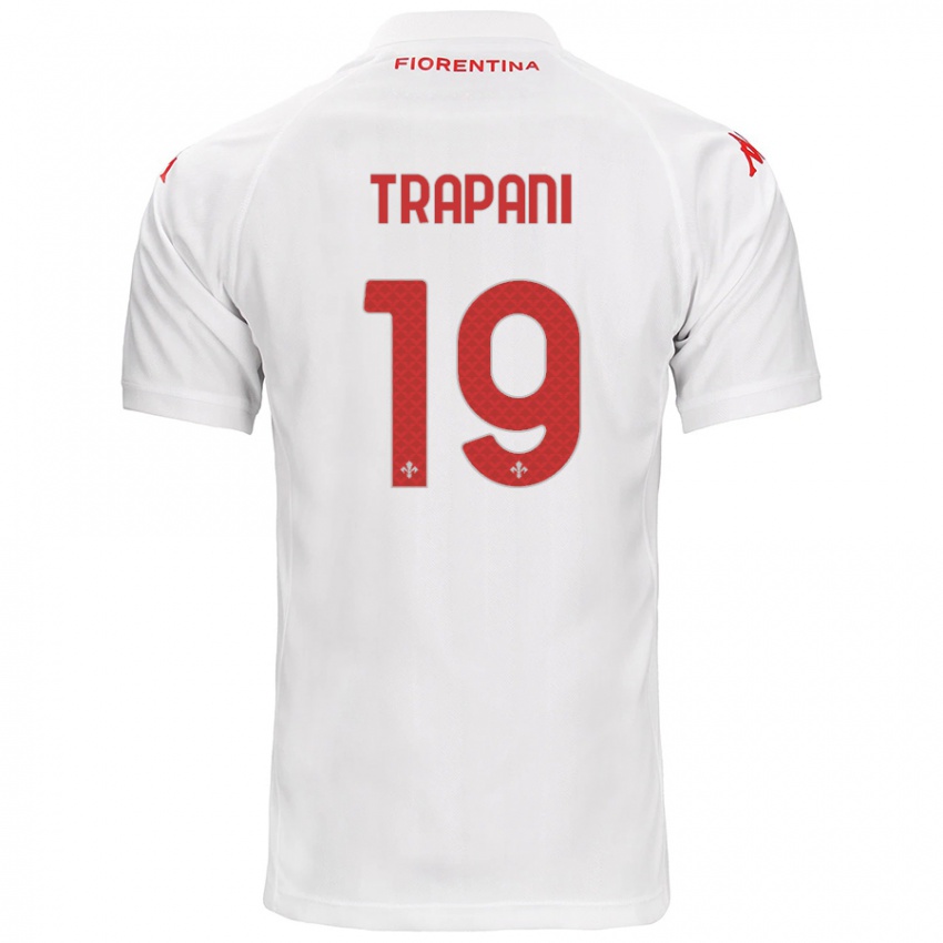 Børn Niccolò Trapani #19 Hvid Udebane Spillertrøjer 2024/25 Trøje T-Shirt