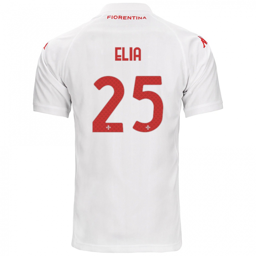 Børn Mirko Elia #25 Hvid Udebane Spillertrøjer 2024/25 Trøje T-Shirt