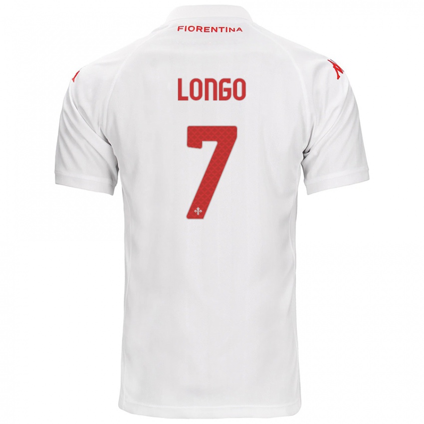 Børn Miriam Longo #7 Hvid Udebane Spillertrøjer 2024/25 Trøje T-Shirt