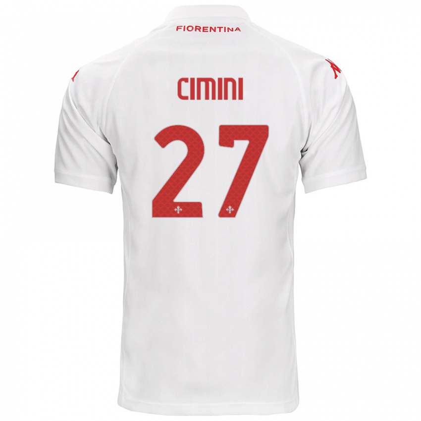 Børn Linda Tucceri Cimini #27 Hvid Udebane Spillertrøjer 2024/25 Trøje T-Shirt