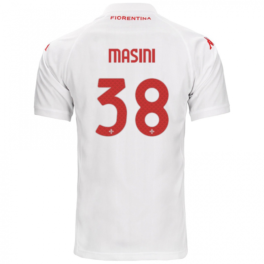 Børn Linda Masini #38 Hvid Udebane Spillertrøjer 2024/25 Trøje T-Shirt