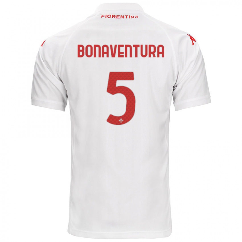 Børn Giacomo Bonaventura #5 Hvid Udebane Spillertrøjer 2024/25 Trøje T-Shirt