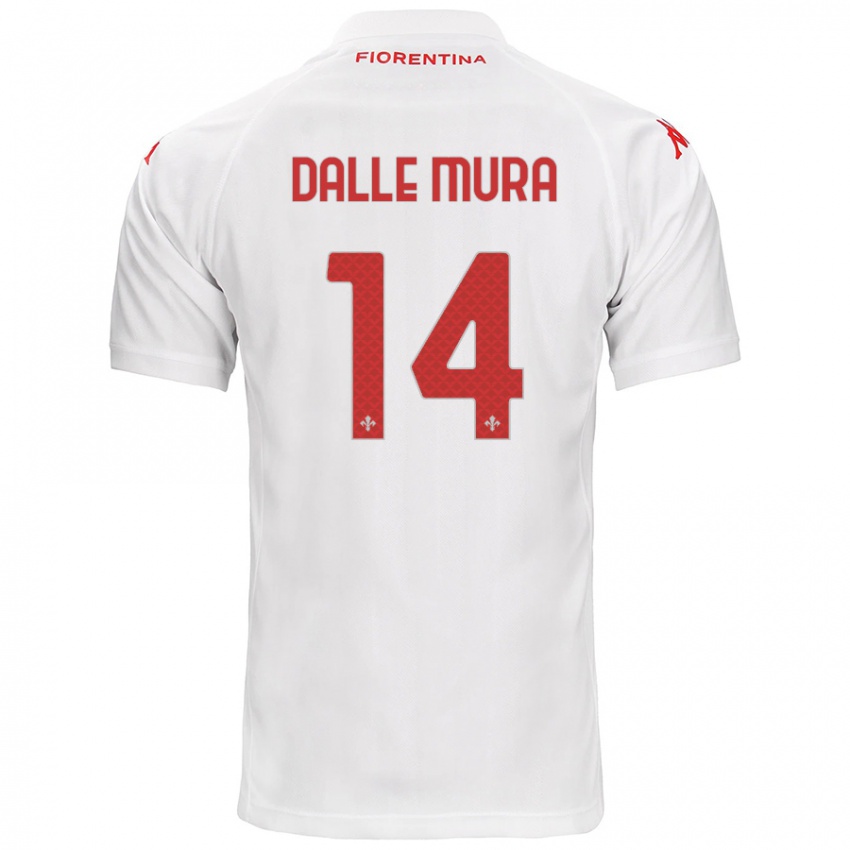 Børn Christian Dalle Mura #14 Hvid Udebane Spillertrøjer 2024/25 Trøje T-Shirt