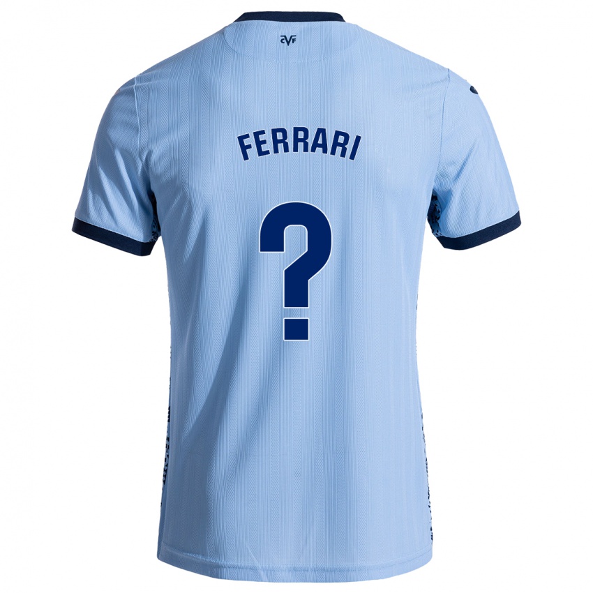 Børn Andrés Ferrari #0 Himmelblå Udebane Spillertrøjer 2024/25 Trøje T-Shirt