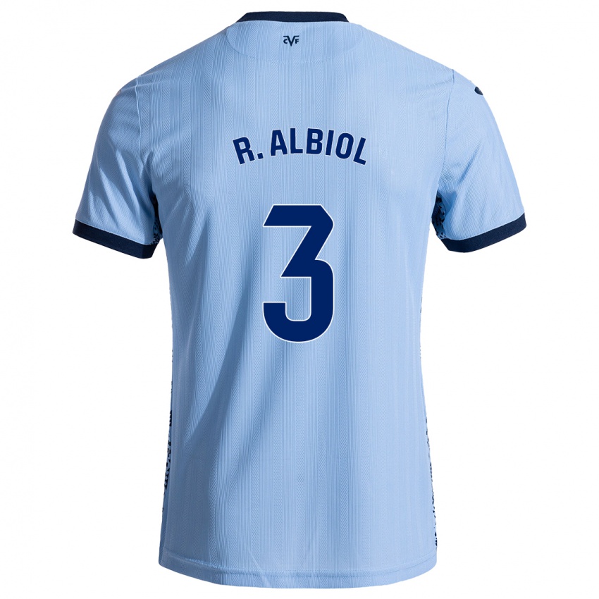 Børn Raúl Albiol #3 Himmelblå Udebane Spillertrøjer 2024/25 Trøje T-Shirt