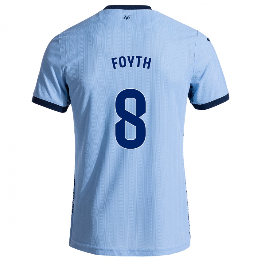 Børn Juan Foyth #8 Himmelblå Udebane Spillertrøjer 2024/25 Trøje T-Shirt