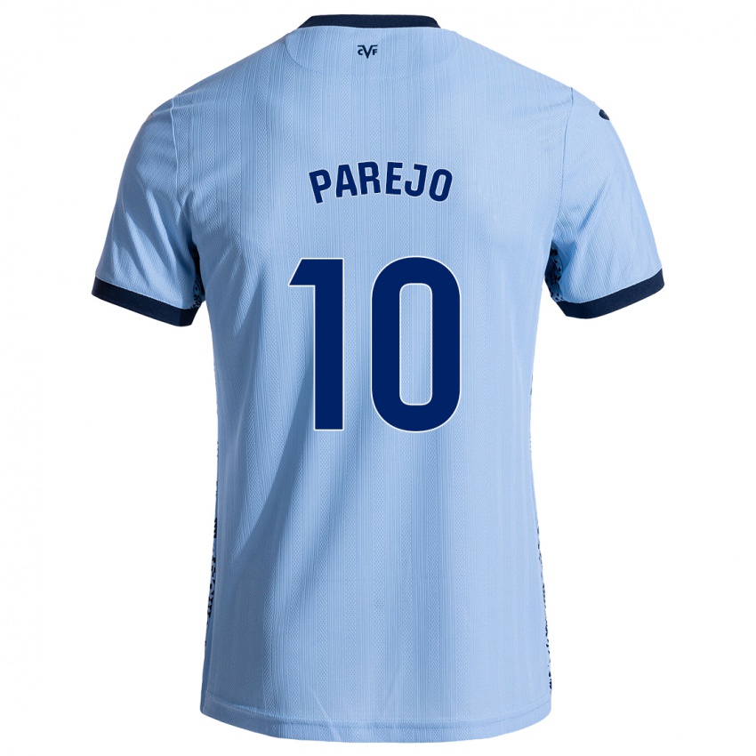 Børn Dani Parejo #10 Himmelblå Udebane Spillertrøjer 2024/25 Trøje T-Shirt