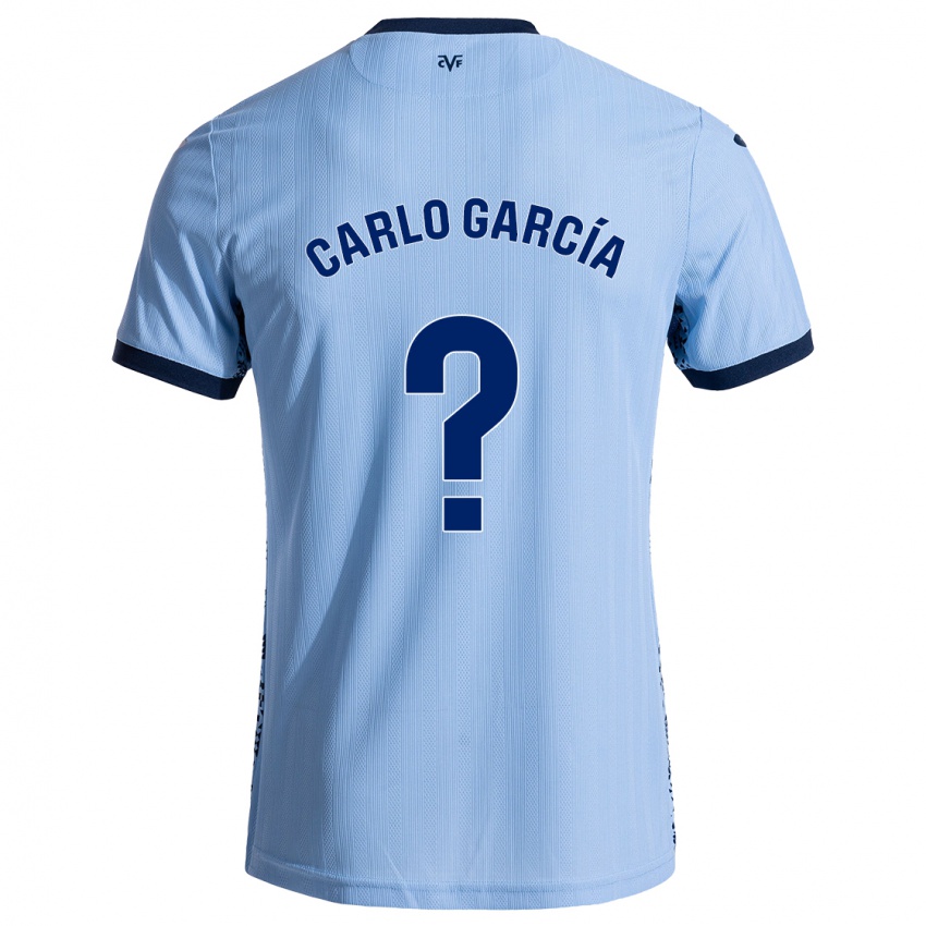 Børn Carlo García #0 Himmelblå Udebane Spillertrøjer 2024/25 Trøje T-Shirt