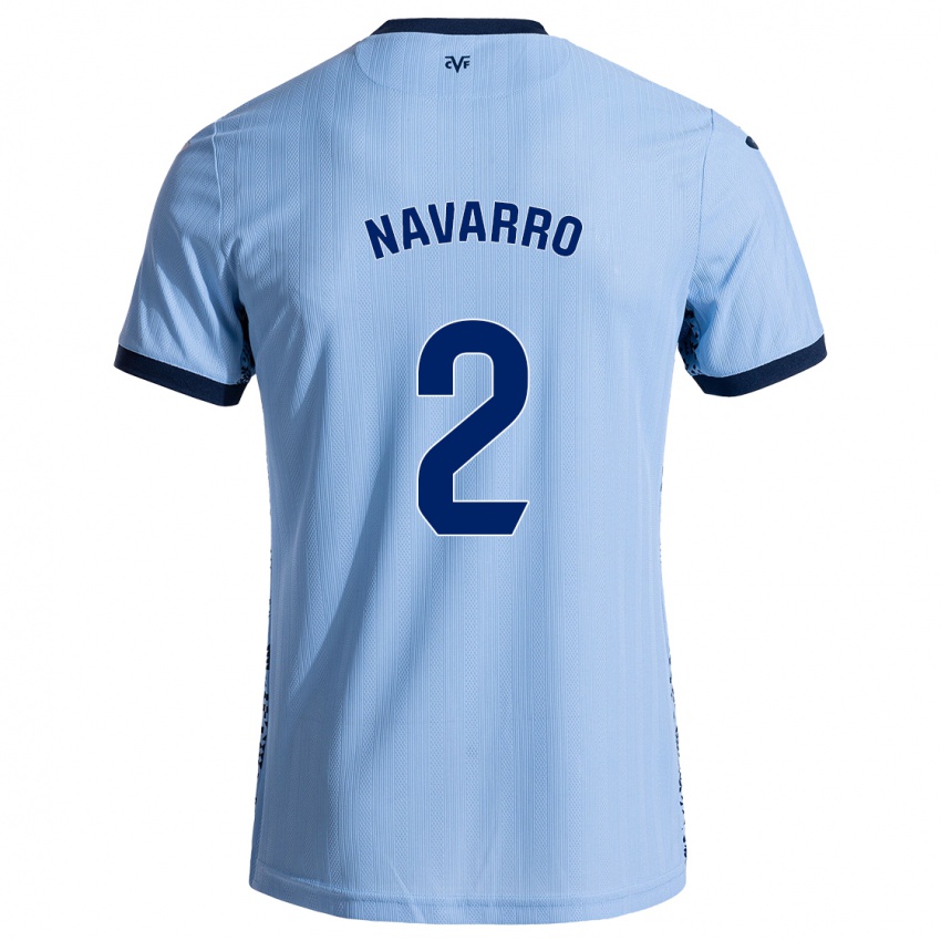 Børn Pau Navarro #2 Himmelblå Udebane Spillertrøjer 2024/25 Trøje T-Shirt