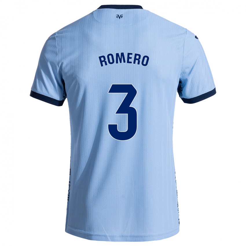 Børn Cristo Romero #3 Himmelblå Udebane Spillertrøjer 2024/25 Trøje T-Shirt