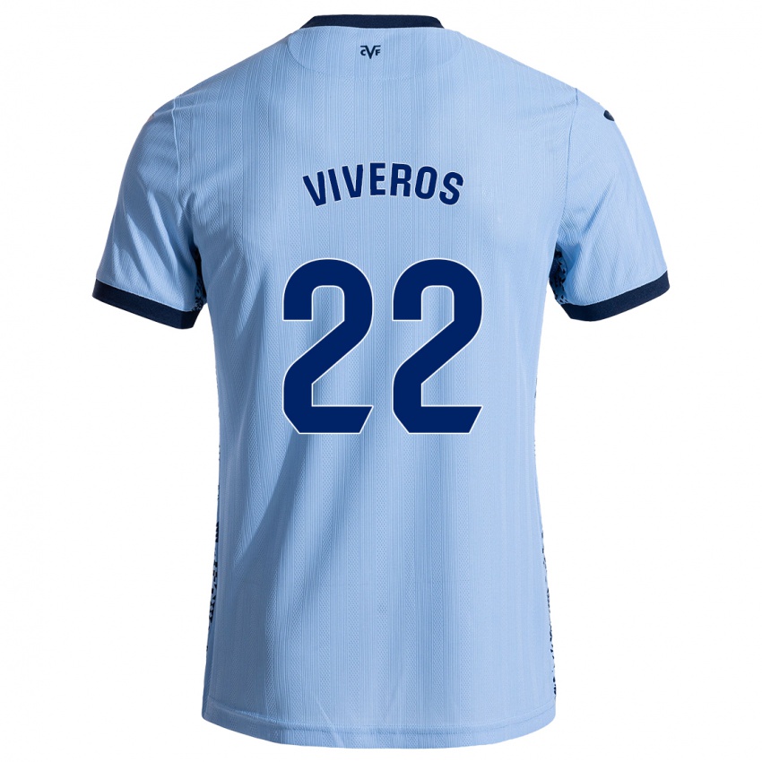 Børn Facundo Viveros #22 Himmelblå Udebane Spillertrøjer 2024/25 Trøje T-Shirt