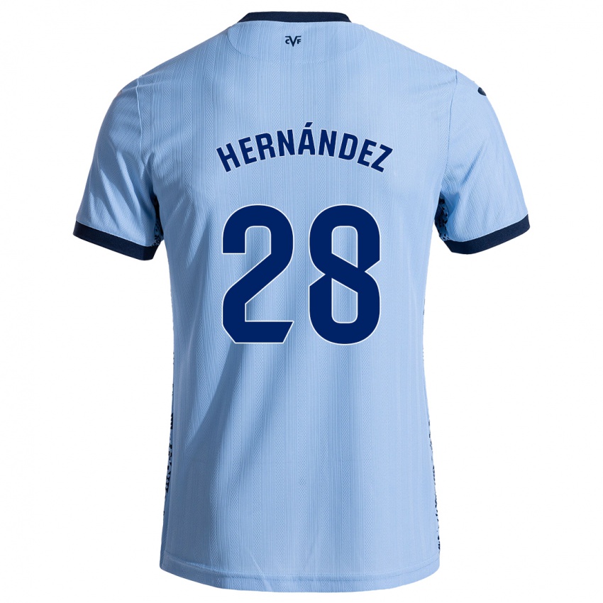 Børn Gerard Hernández #28 Himmelblå Udebane Spillertrøjer 2024/25 Trøje T-Shirt