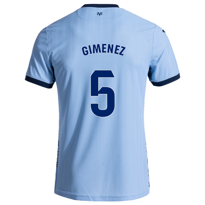 Børn Yenifer Giménez #5 Himmelblå Udebane Spillertrøjer 2024/25 Trøje T-Shirt