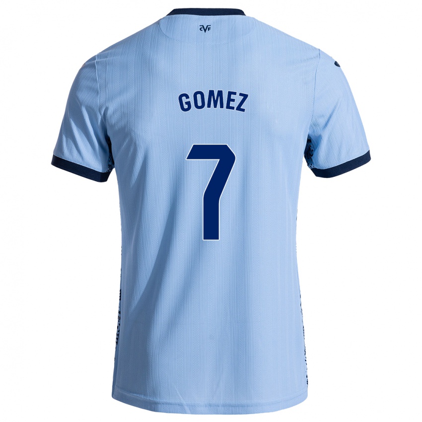 Børn Lucía Gómez #7 Himmelblå Udebane Spillertrøjer 2024/25 Trøje T-Shirt