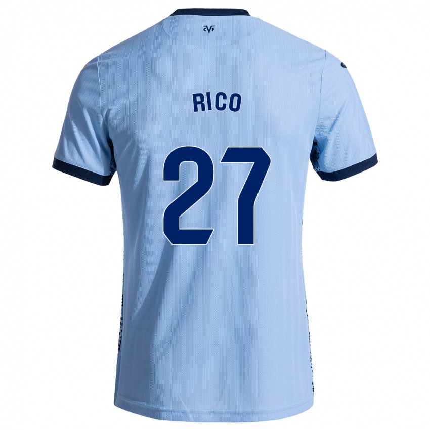 Børn Vera Rico #27 Himmelblå Udebane Spillertrøjer 2024/25 Trøje T-Shirt