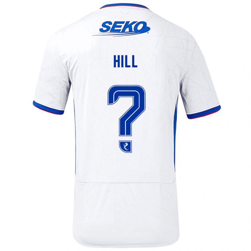 Børn Katherine Hill #0 Hvid Blå Udebane Spillertrøjer 2024/25 Trøje T-Shirt