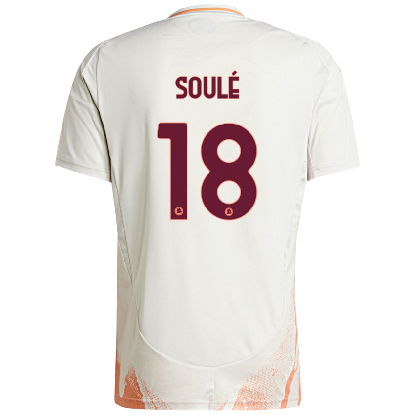 Børn Matías Soulé #18 Creme Hvid Orange Udebane Spillertrøjer 2024/25 Trøje T-Shirt