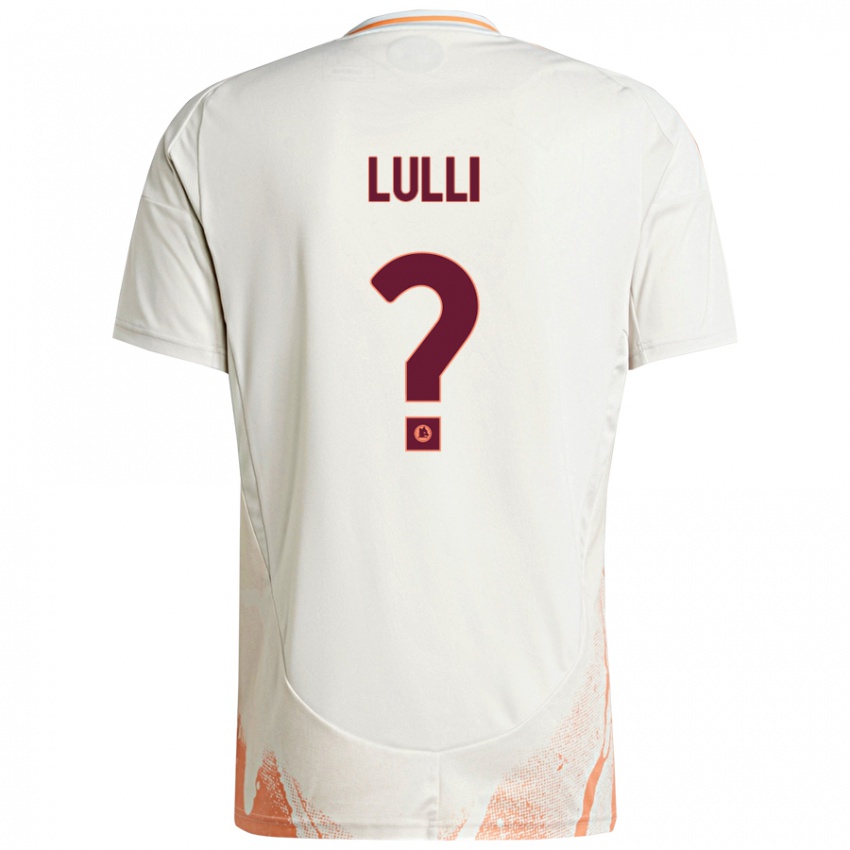 Børn Emanuele Lulli #0 Creme Hvid Orange Udebane Spillertrøjer 2024/25 Trøje T-Shirt