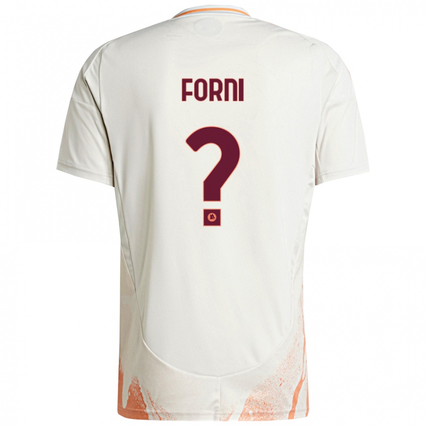 Børn Matteo Forni #0 Creme Hvid Orange Udebane Spillertrøjer 2024/25 Trøje T-Shirt