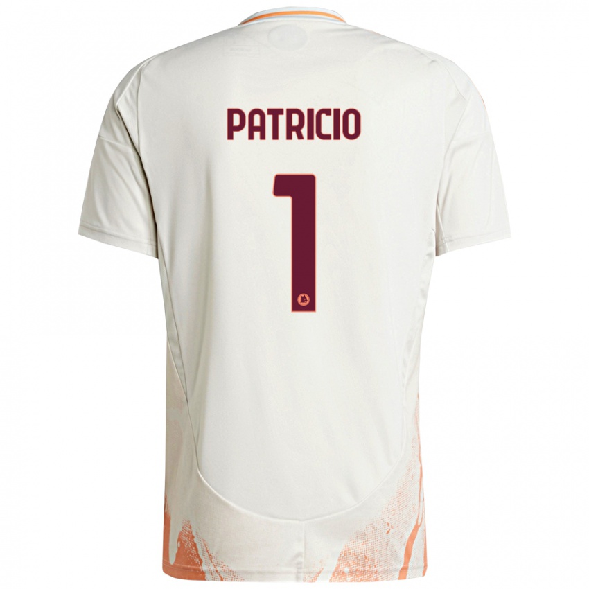 Børn Rui Patricio #1 Creme Hvid Orange Udebane Spillertrøjer 2024/25 Trøje T-Shirt