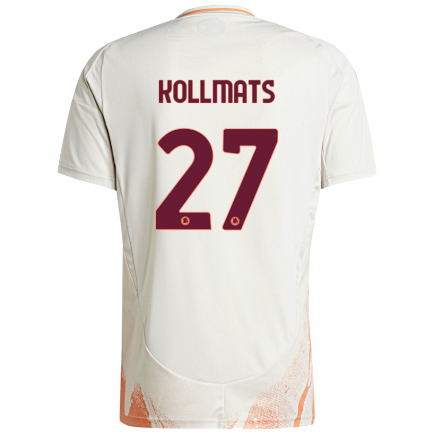 Børn Beata Kollmats #27 Creme Hvid Orange Udebane Spillertrøjer 2024/25 Trøje T-Shirt