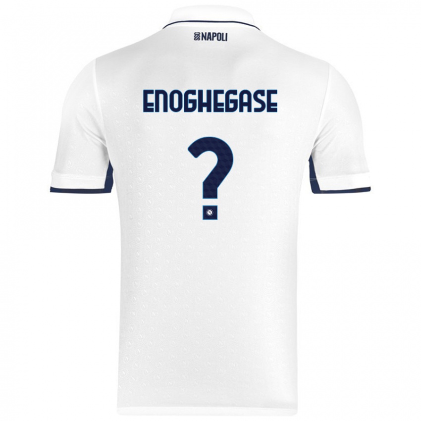 Børn Favour Enoghegase #0 Hvid Kongeblå Udebane Spillertrøjer 2024/25 Trøje T-Shirt