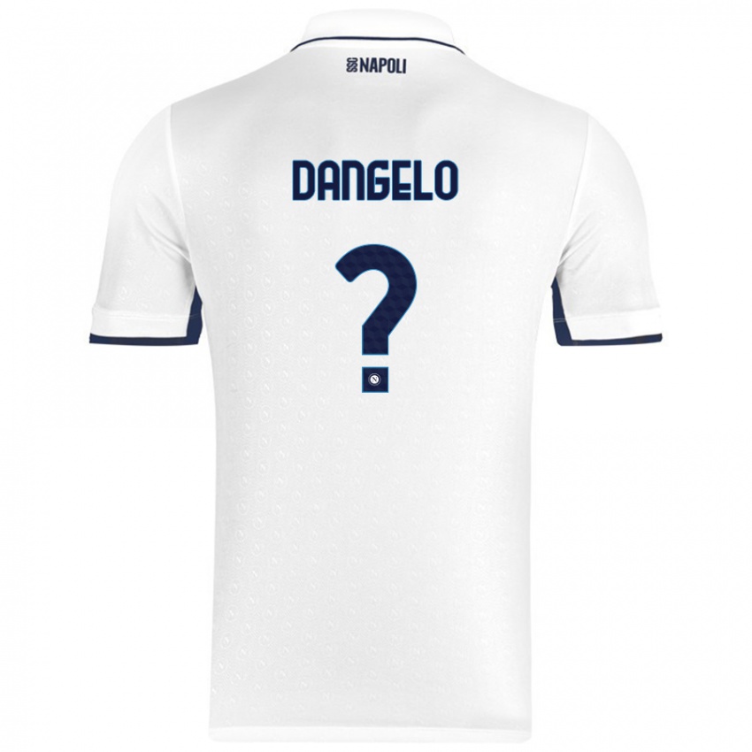 Børn Raffaele Dangelo #0 Hvid Kongeblå Udebane Spillertrøjer 2024/25 Trøje T-Shirt