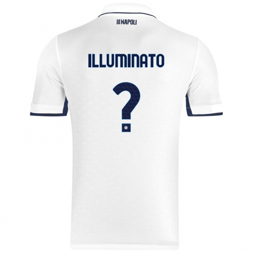 Børn Antonio Illuminato #0 Hvid Kongeblå Udebane Spillertrøjer 2024/25 Trøje T-Shirt