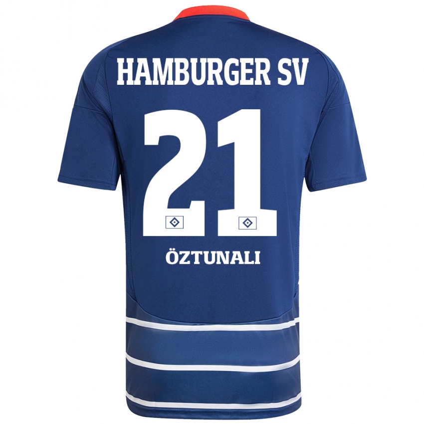 Børn Levin Öztunali #21 Mørkeblå Udebane Spillertrøjer 2024/25 Trøje T-Shirt