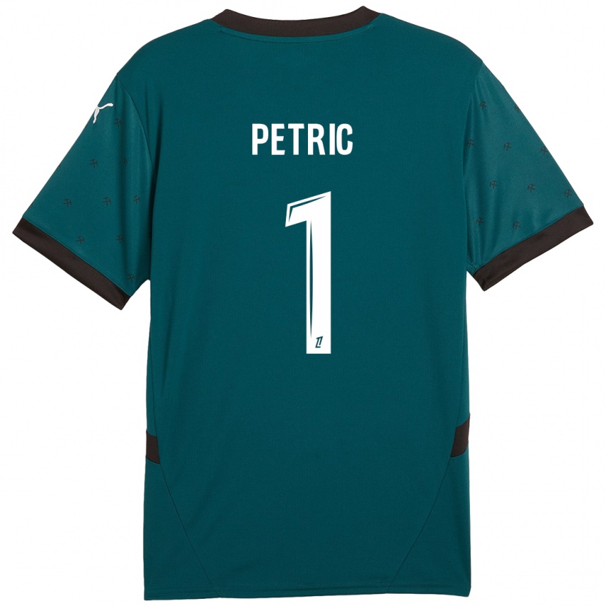 Børn Denis Petric #1 Mørkegrøn Udebane Spillertrøjer 2024/25 Trøje T-Shirt