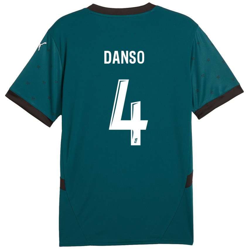 Børn Kevin Danso #4 Mørkegrøn Udebane Spillertrøjer 2024/25 Trøje T-Shirt