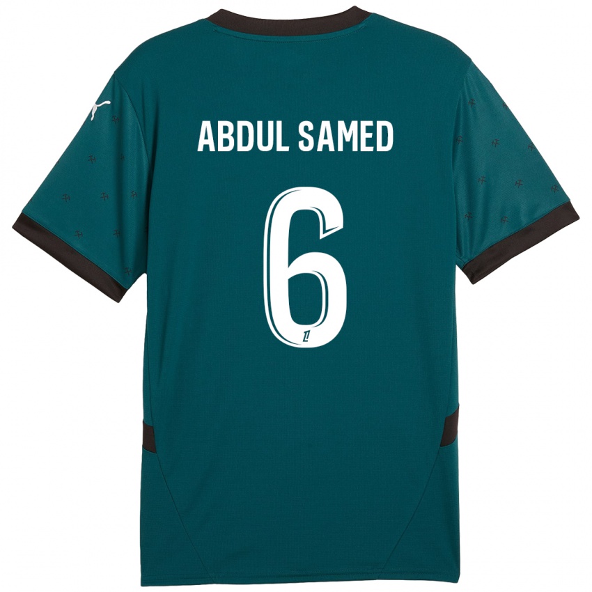 Børn Salis Abdul Samed #6 Mørkegrøn Udebane Spillertrøjer 2024/25 Trøje T-Shirt