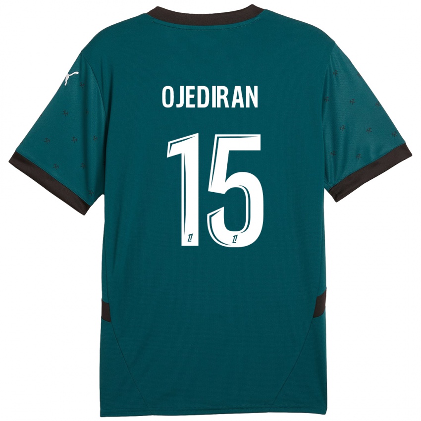 Børn Hamzat Ojediran #15 Mørkegrøn Udebane Spillertrøjer 2024/25 Trøje T-Shirt