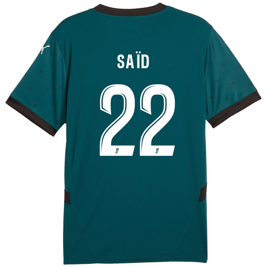 Børn Wesley Saïd #22 Mørkegrøn Udebane Spillertrøjer 2024/25 Trøje T-Shirt