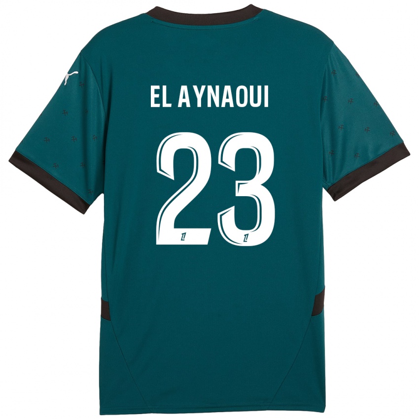 Børn Neil El Aynaoui #23 Mørkegrøn Udebane Spillertrøjer 2024/25 Trøje T-Shirt