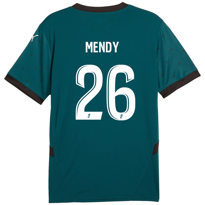 Børn Nampalys Mendy #26 Mørkegrøn Udebane Spillertrøjer 2024/25 Trøje T-Shirt